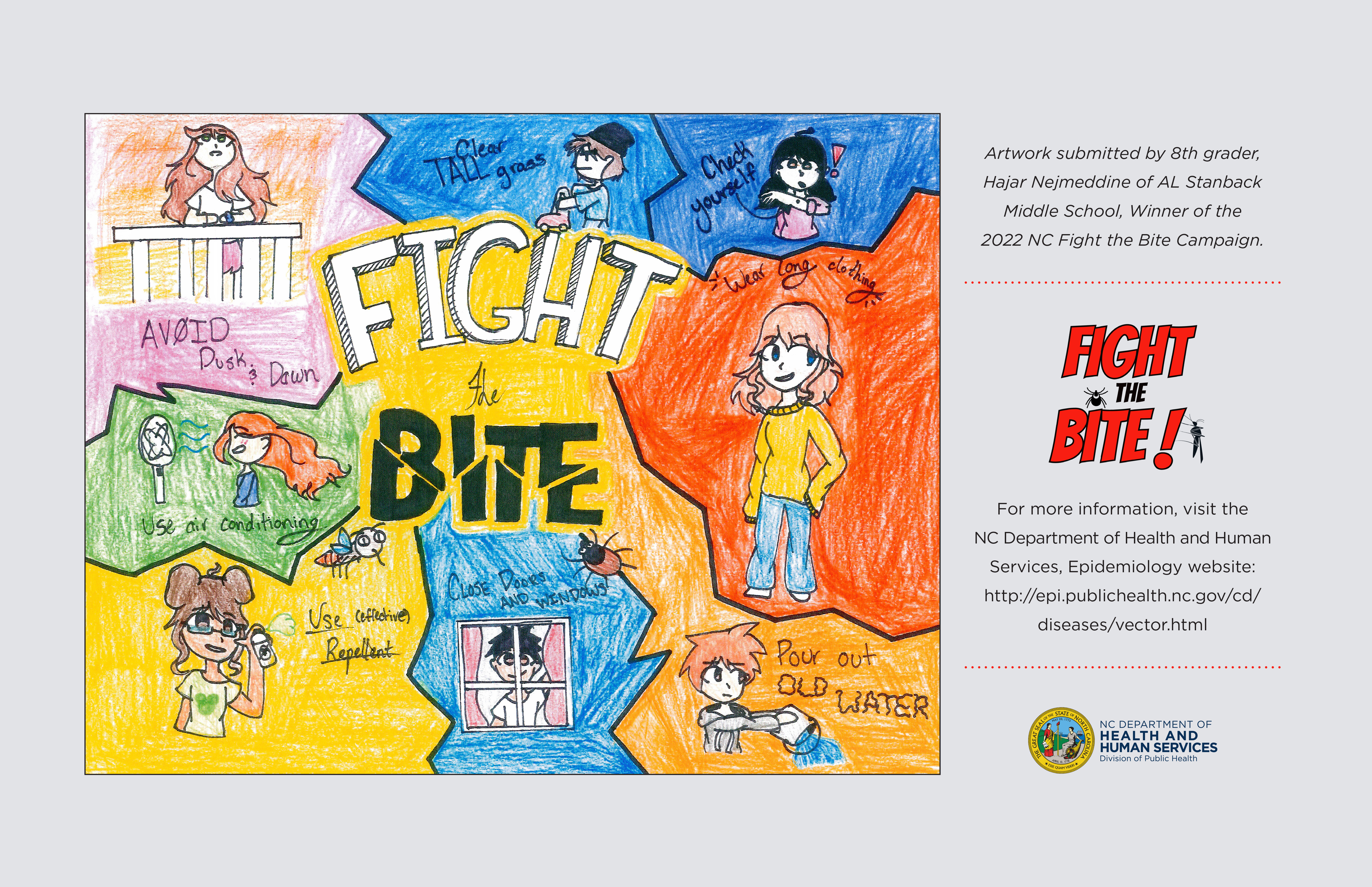 Fight the Bite Contest Winners Artwork